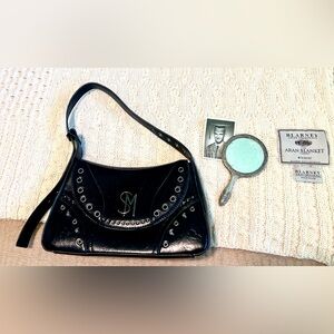 Black leather Steve Madden shoulder bag